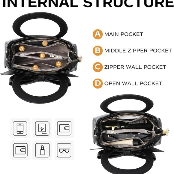 Small Purses for Women Crossbody Bag, Vegan Leather Crossbody Purses and Handbag - Picture 6 of 7